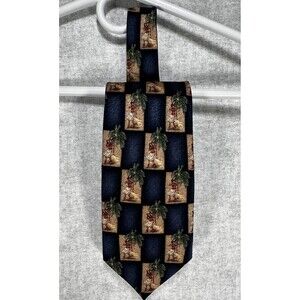 Tropicals by Tango Hawaiian Hula Girls Palm Trees Scenic 100% Silk Necktie